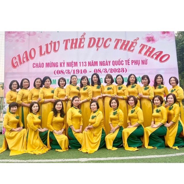 Hoa cài áo thủ công- Cài váy đầm, áo dài- Chùm hoa 1 nụ- Màu xanh lá - 10cm