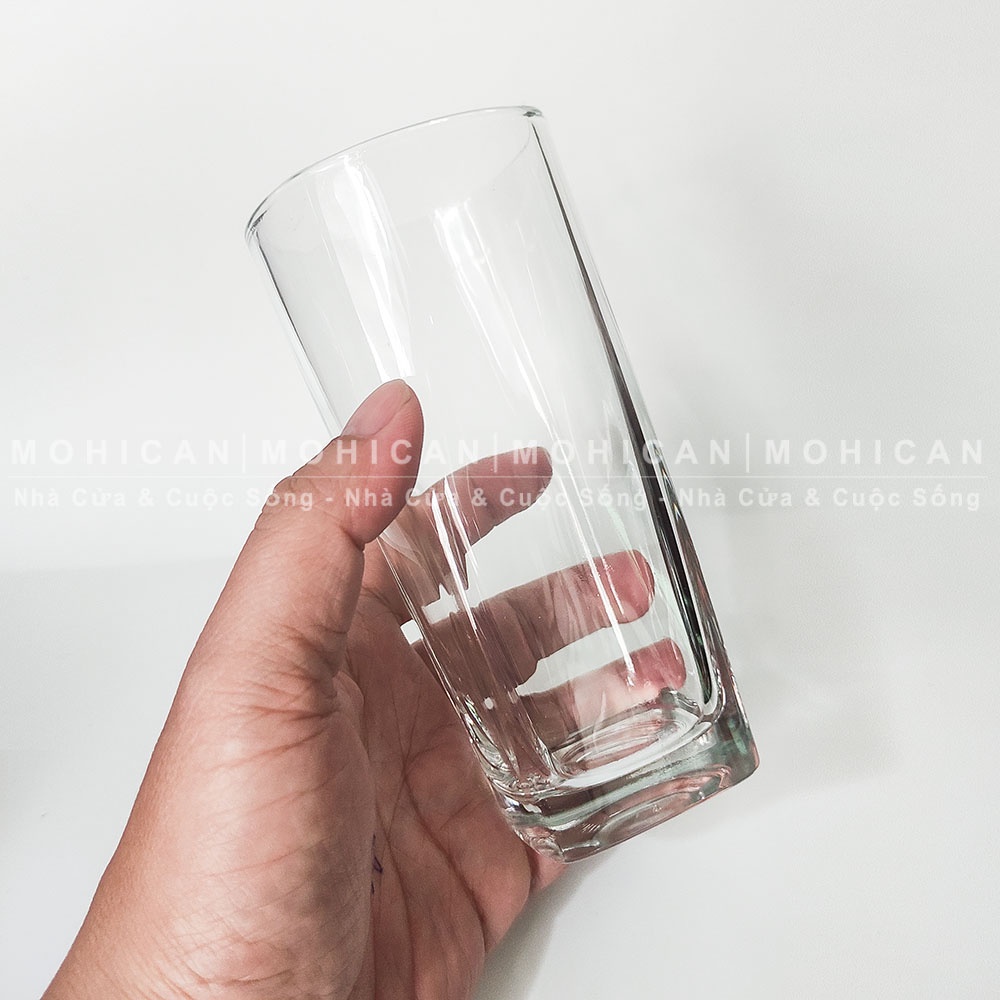 Ly thủy tinh cao đáy vuông 310ml, cốc thủy tinh pha cà phê, nước ép, ly ăn chè Union nhập khẩu Thái Lan UNIG-363