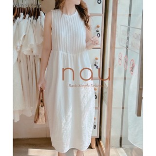 Đầm suông phối xếp li 6 màu