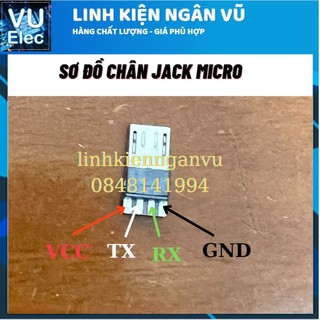 Đầu Jack MicroUSB Đực 4 pin