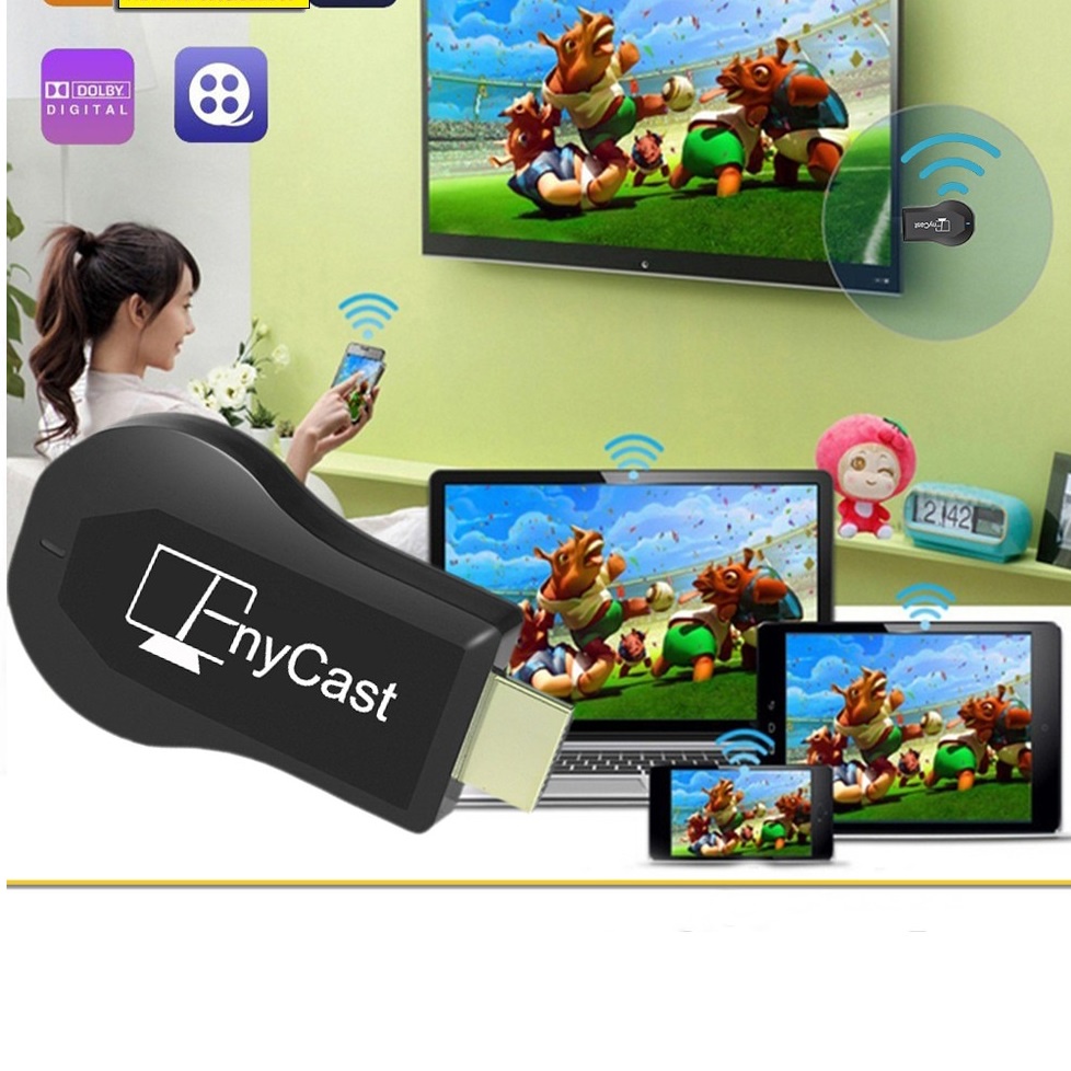 Thiết Bị Kết Nối HDMI Không Dây Anycast MX18 PLUS - Thiết Bị Kết Nối HDMI Từ Điện thoại Lên TV  Hỗ Trợ 3G/4G/WIFI