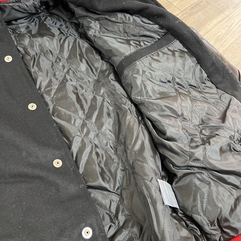 Áo bomber Jacket MLB - Varsity bóng chày trần bông tay da logo thêu nam nữ Unisex