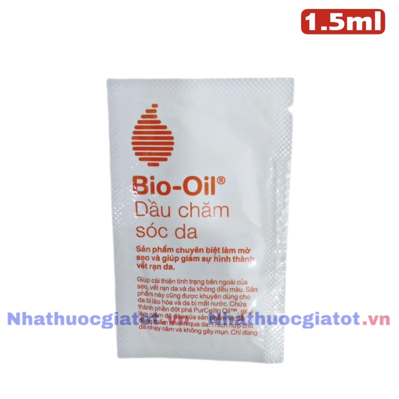 [Gói Dùng Thử 1.5Ml] Bio Oil Hỗ Trợ Mờ Sẹo Và Giảm Rạn Da Hiệu Quả Hàng Chính Hãng