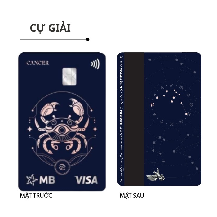 Thẻ rút tiền đa năng MB Bank Hi Collection - Thẻ 12 Cung Hoàng Đạo
