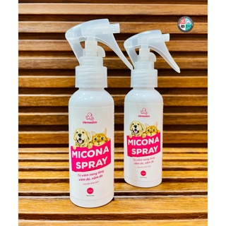 Chai xịt Micona Spray ngừa Nấm da, nang lông cho Chó Mèo - Chai 100ml