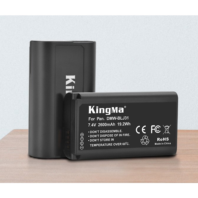 Pin & Sạc Máy ảnh Panasonic Lumix DC -S1/S5 chính hãng DSTE & KINGMA , thay thế pin Panasonic DMW- BLK22 & DMW- BLJ31