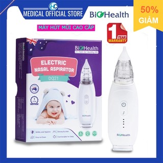 Máy hút dịch mũi cao cấp biohealth dq21 -cho bé và người lớn-pin sạc-hút dịch mũi gỉ mũi