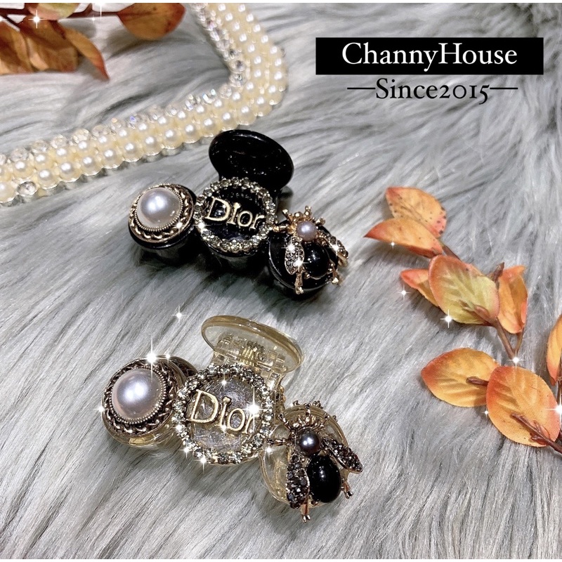 Channyhouse_Kẹp ngoạm 6cm charm Di.0r ong đá cao cấp cốt chuẩn