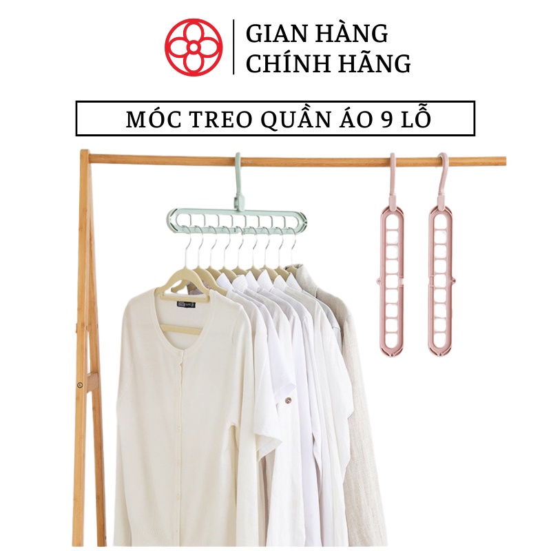 Móc treo quần áo 9 lỗ thông minh, tiện lợi - Việt Nhật Plastic HN