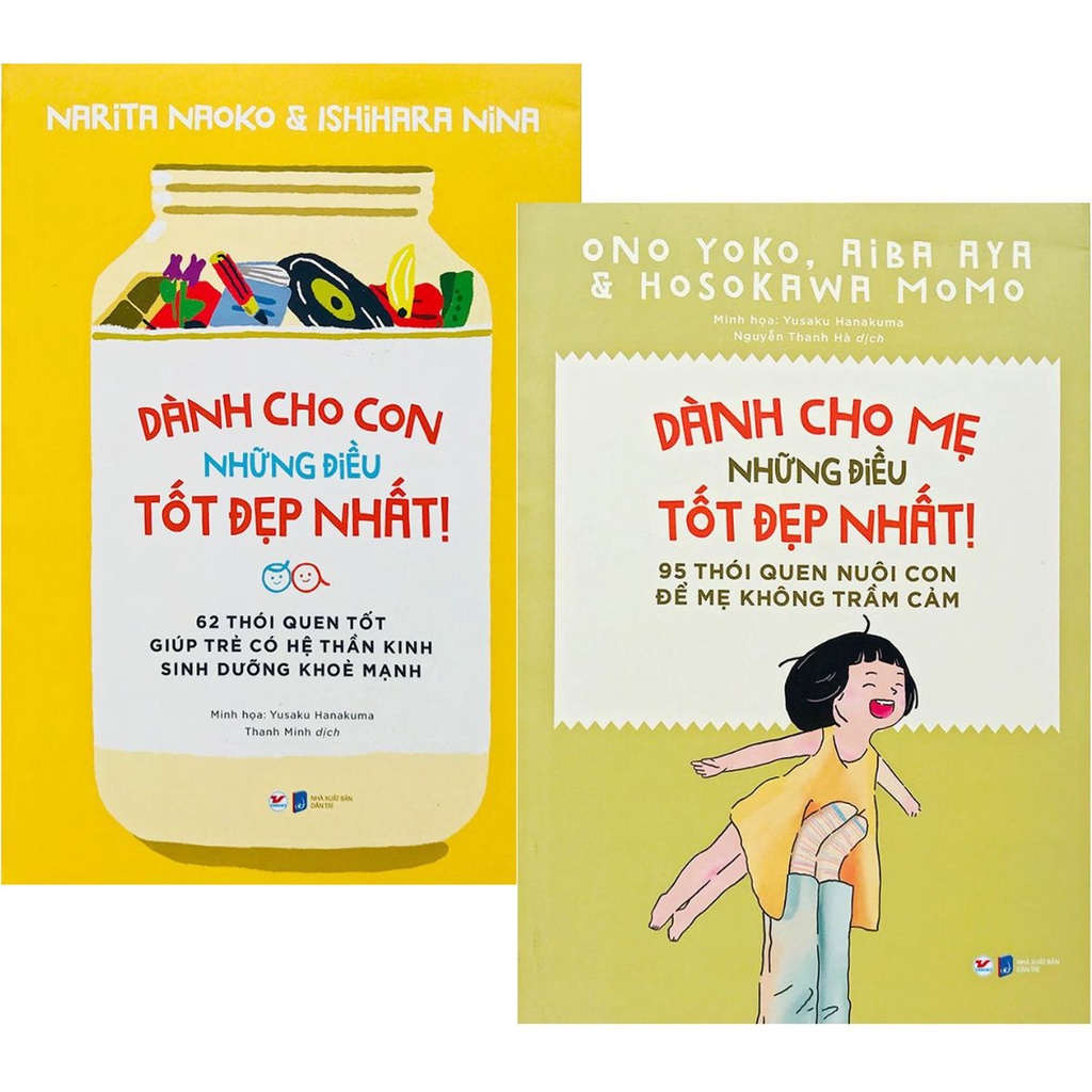 Sách - Dành Cho Mẹ và Con Những Điều Tốt Đẹp Nhất: Thói quen nuôi con để mẹ không trầm cảm, trẻ Khỏe Mạnh (Bộ 2 quyển)