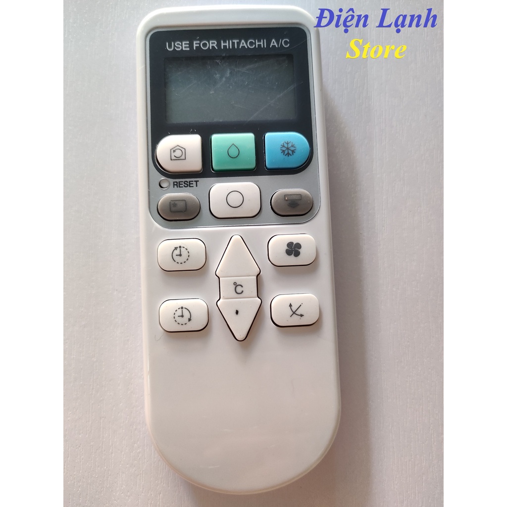 Remote máy lạnh Hitachi giọt nước. (Tặng kèm cặp pin).