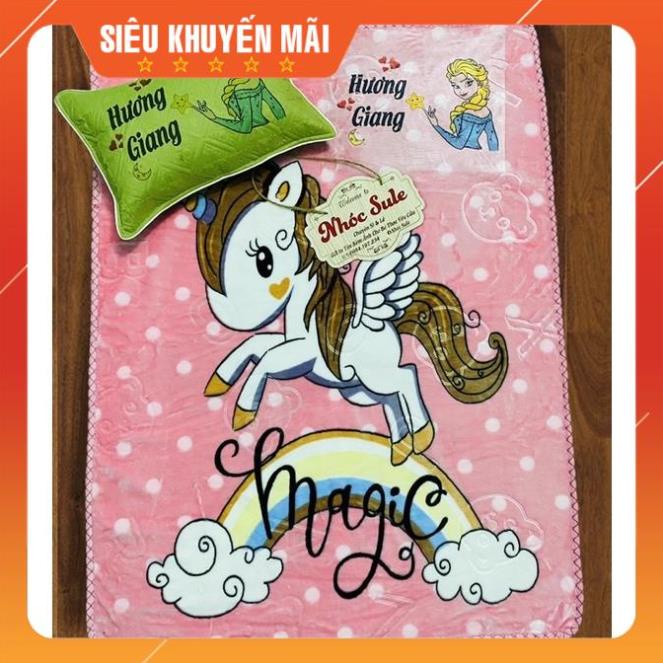 Chăn trẻ em loại dày in tên in hình theo yêu cầu Nhóc Sule