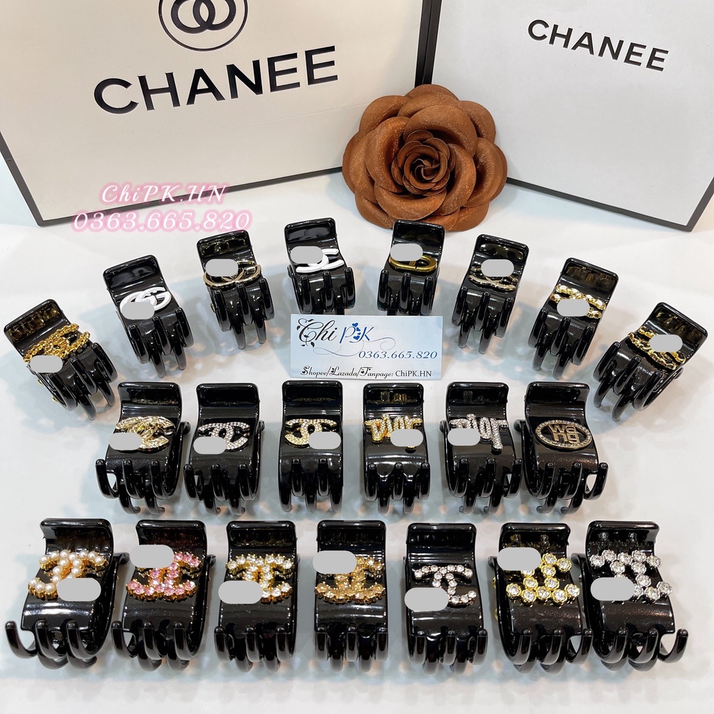 Kẹp tóc nữ càng cua 5 răng, ngoạm tóc 5 chấu, phụ kiện tóc Hàn Quốc cao cấp ChiPK.HN