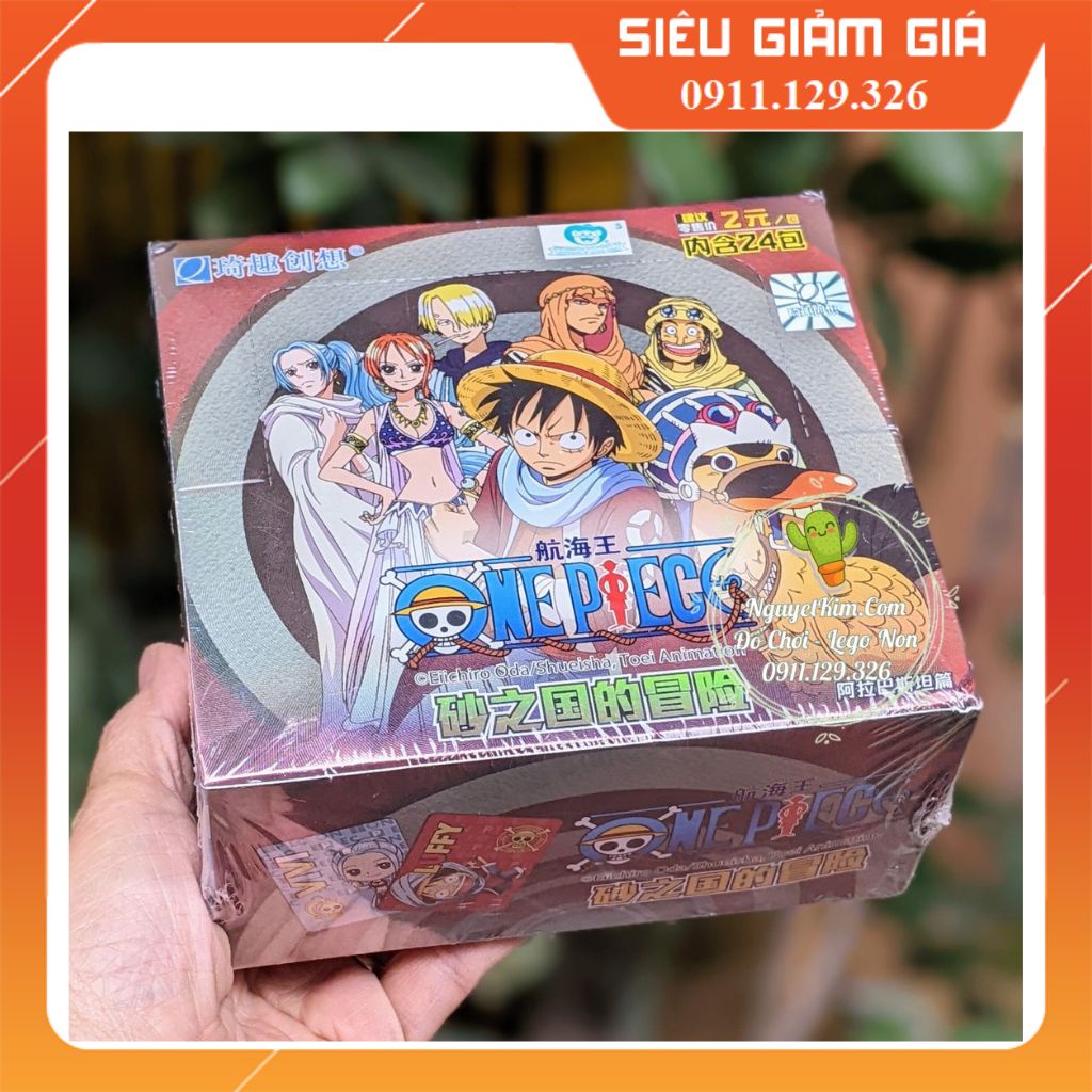 Thẻ Bài Hải Tặc Vip Loại Đẹp Thẻ Nhân Phẩm One Piece Wano Quốc Giá Trị Sưu Tầm Cao - Hộp 24 Pack 144 Thẻ Cực Chất