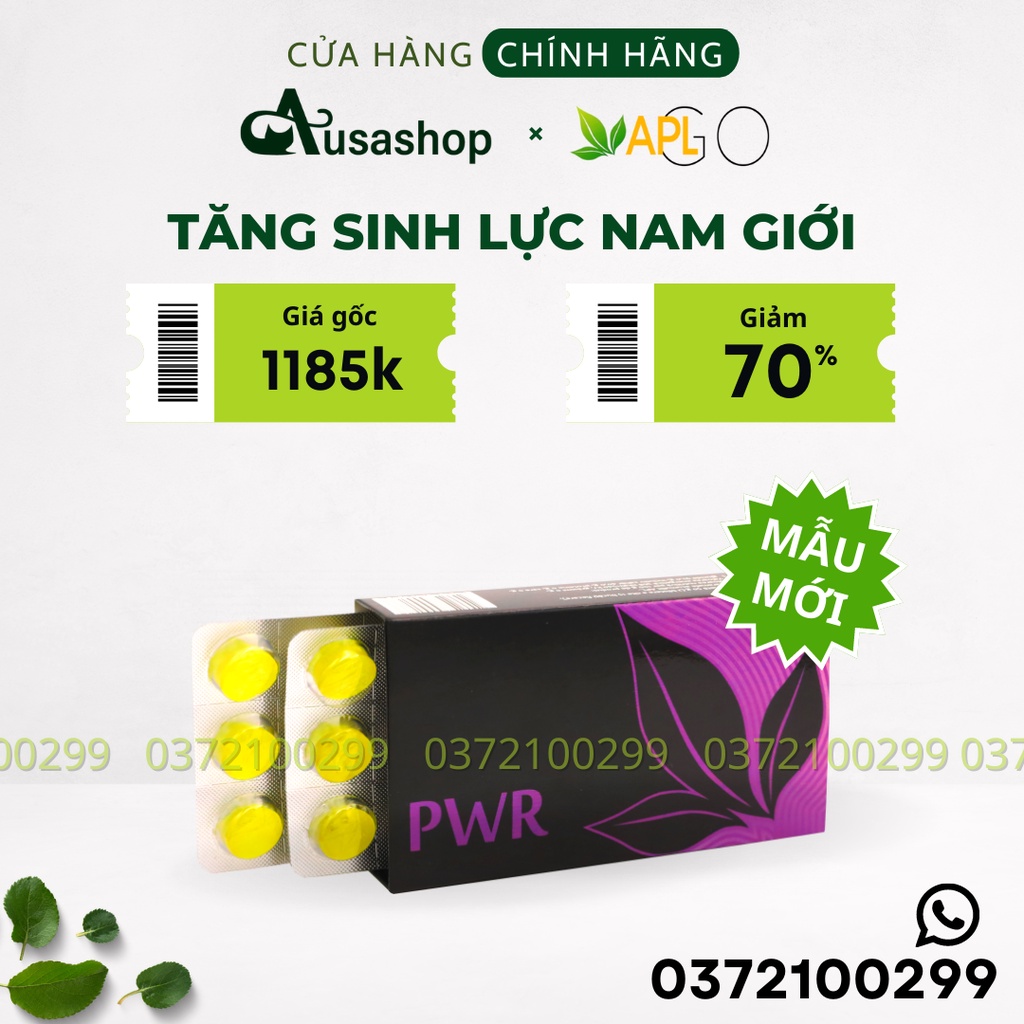 PWR LEMON – Viên Ngậm Tăng Cường Sinh Lực Nam APLGO - Sỉ Lẻ Giá Tốt