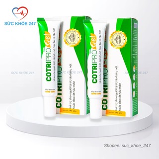 COTRIPRO Gel Tuýp 25G - Dùng Khi Bị Trĩ, Táo Bón, Nứt Hoặc Đau Rát Hậu Môn