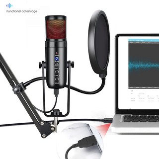 MICROPHONE THU ÂM HYLANG 900MAX LED RGB ĐEN