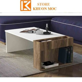 Bàn trà gỗ MDF, bàn trà sofa phòng khách, ban công, spa phong cách độc đáo KMTH15