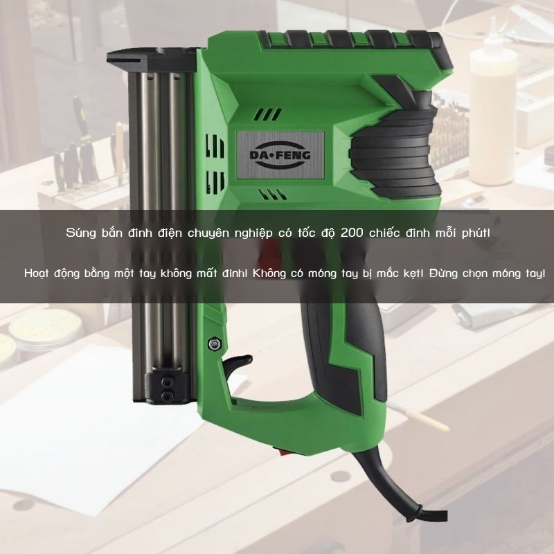 Gale chuyên nghiệp chế biến gỗ F30 đánh nhanh súng bắn đinh điện máy thẳng khí nén dụng cụ móng tay hiện vật