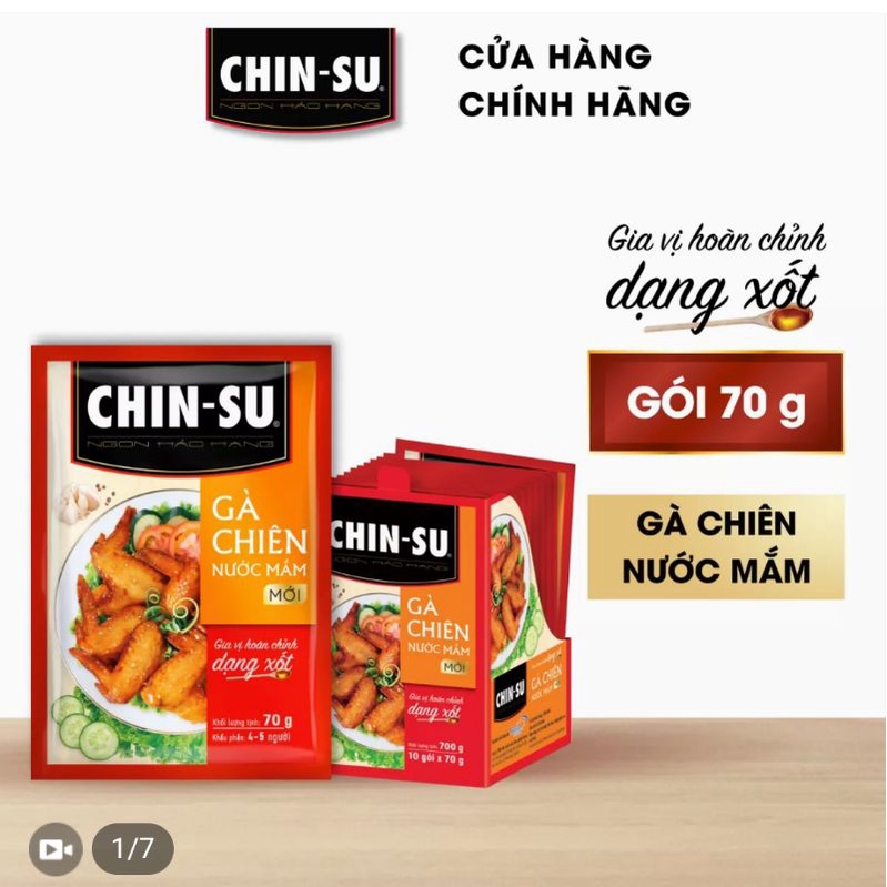 Xốt Gia Vị Hoàn Chỉnh Chinsu Gà Chiên Nước Mắm Cao Cấp