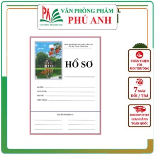 Vỏ hồ sơ xin việc vpp phú anh