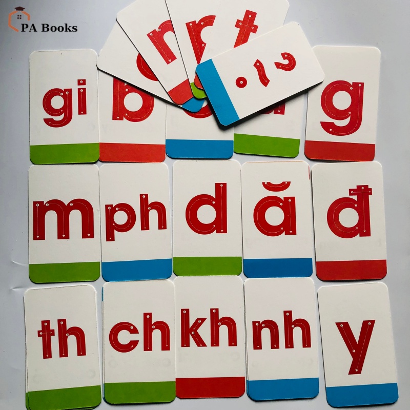 Thẻ học thông minh chữ cái và chữ ghép
