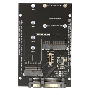 M.2 ngff msata ssd to sata 3.0 adapter 2 in 1 converter card for pc laptop