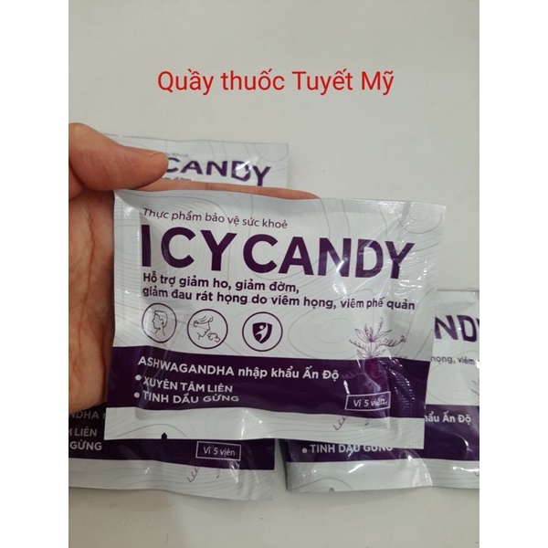 Kẹo Ngậm Ho Đau Họng Khản Tiếng Thảo Dược ICY Candy