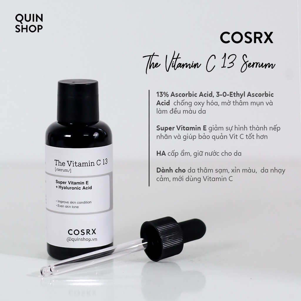 Tinh Chất Cấp Ẩm, Sáng Da, Ngăn Lão Hóa Cosrx The Retinol 0.5 Oil, Niacinamide 15, Vitamin C 23, Hyaluronic Acid 3 Serum