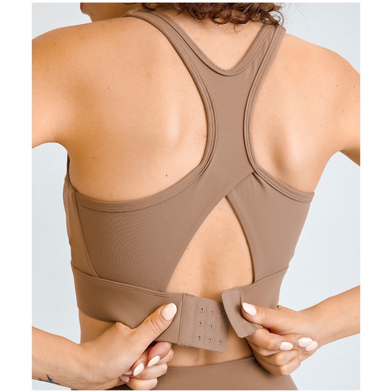 Set Bộ Tập Thể Thao Gym Outfit Áo bra lưng  cài và Quần legging Lulu có túi 2023