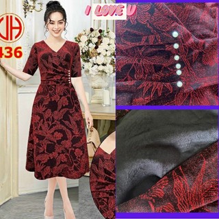 VÁY ĐẦM TRUNG NIÊN CHO MẸ  DỰ TIỆC SANG TRỌNG  ÁNH KIM THIẾT KẾ DÁNG  CHE BỤNG