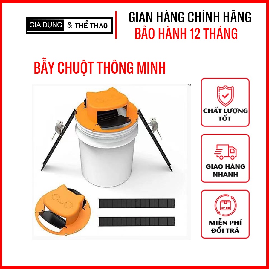 [ Xả Kho ]Bẫy Chuột Thông Minh Bằng Nhựa, Nắp Trượt Tự Động Bập Bênh Hiệu Quả