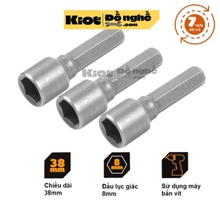 Bộ 3 đầu bắn tôn 8mm tolsen 77803 - mũi băn tôn 1/4 ra 8mm