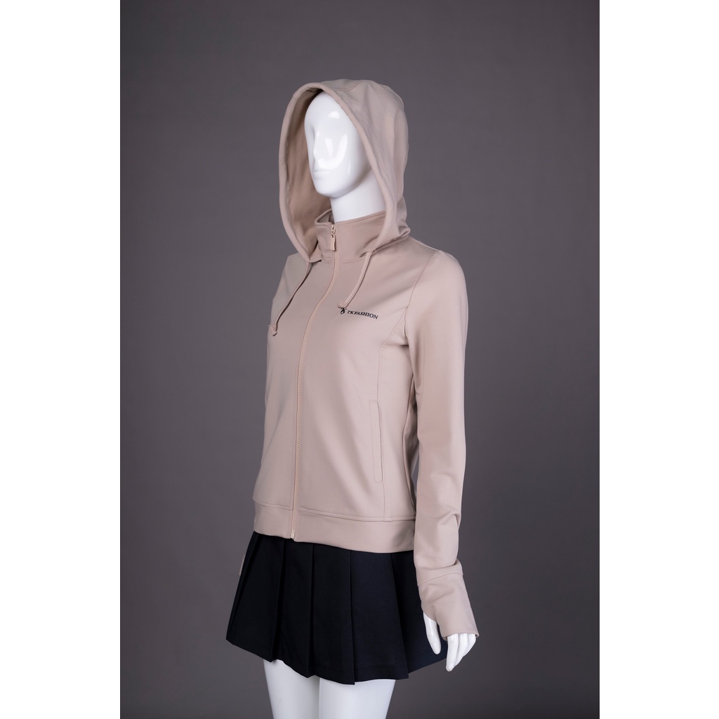 Áo chống nắng nữ 2 lớp cao cổ, có túi trong, thiết kế cao cấp tkfashion - DT87