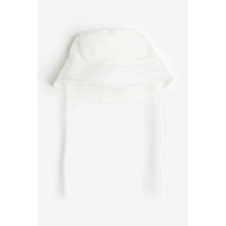 Mũ cotton trắng/nâu/xanh/tím/hồng có dây 0862636 1118710 HM H&M_Hàng UK US