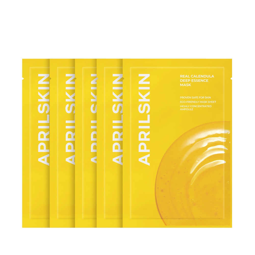QUÀ TẶNG 5 Mặt nạ hoa cúc APRILSKIN Real Calendula mask 20G
