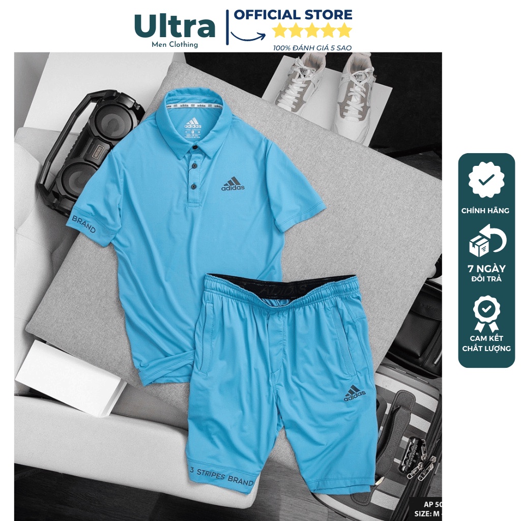 Bộ đồ nam mùa hè thể thao Adidas Hàng Hiệu Ultra Men UM502 Đồ bộ nam cao cấp thun lạnh chất mát phom chuẩn đẹp nhiều màu