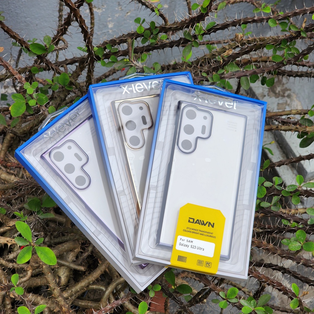 ốp lưng X LEVEL lưng trong viền màu samsung S23 / S23 PLUS / S23 ULTRA bảo vệ máy