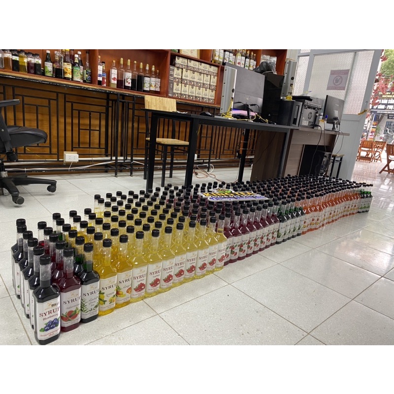 Siro Lá Nếp KINGTEA.XT - Chai 800ml