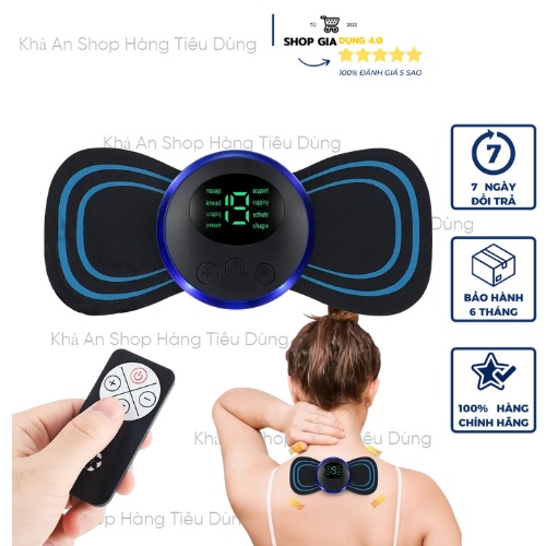 Miếng Massage Xung Điện Cổ Vai Gáy, Bắp Tay, Lưng Bằng Sung Điện Giảm Đau - Nhức Toàn Thân 10 Chế Độ (KHOGIADUNG4.0)