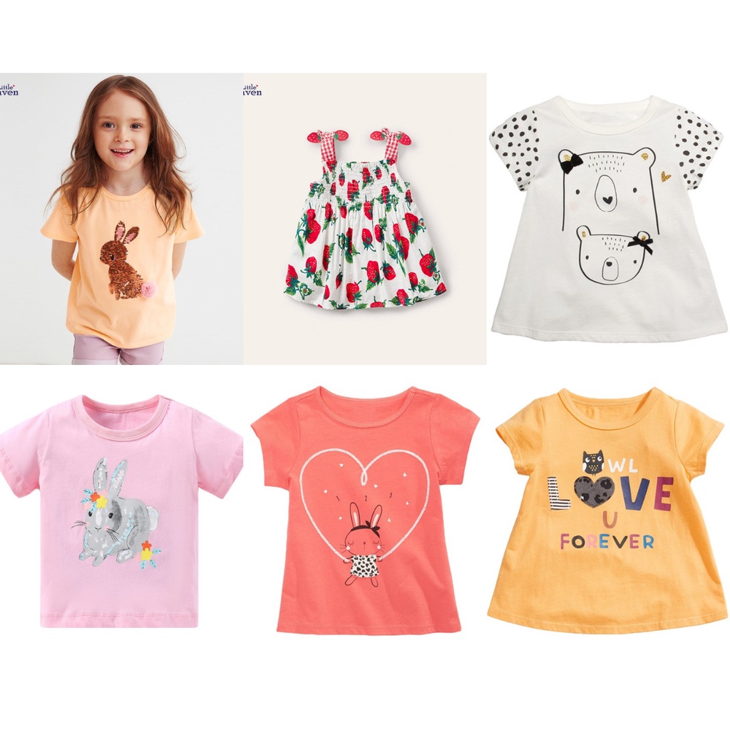 BST áo thun hè cotton Little Maven cho bé gái 2-7 tuổi Mẫu mới 2022 - BlewKids Official Store