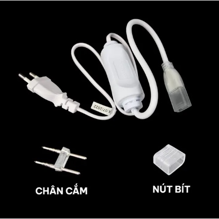 Phụ kiện đèn led dây ngoài nhà Nanoco - Nguồn, Nối, Kẹp
