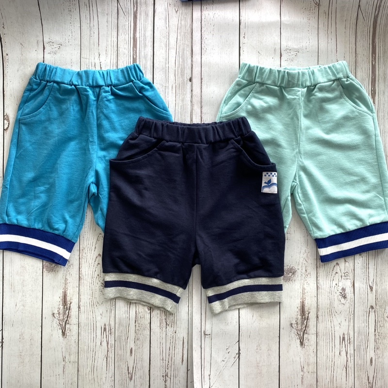 Quần short cotton da cá xuất Hàn cho bé trai 100-140cm