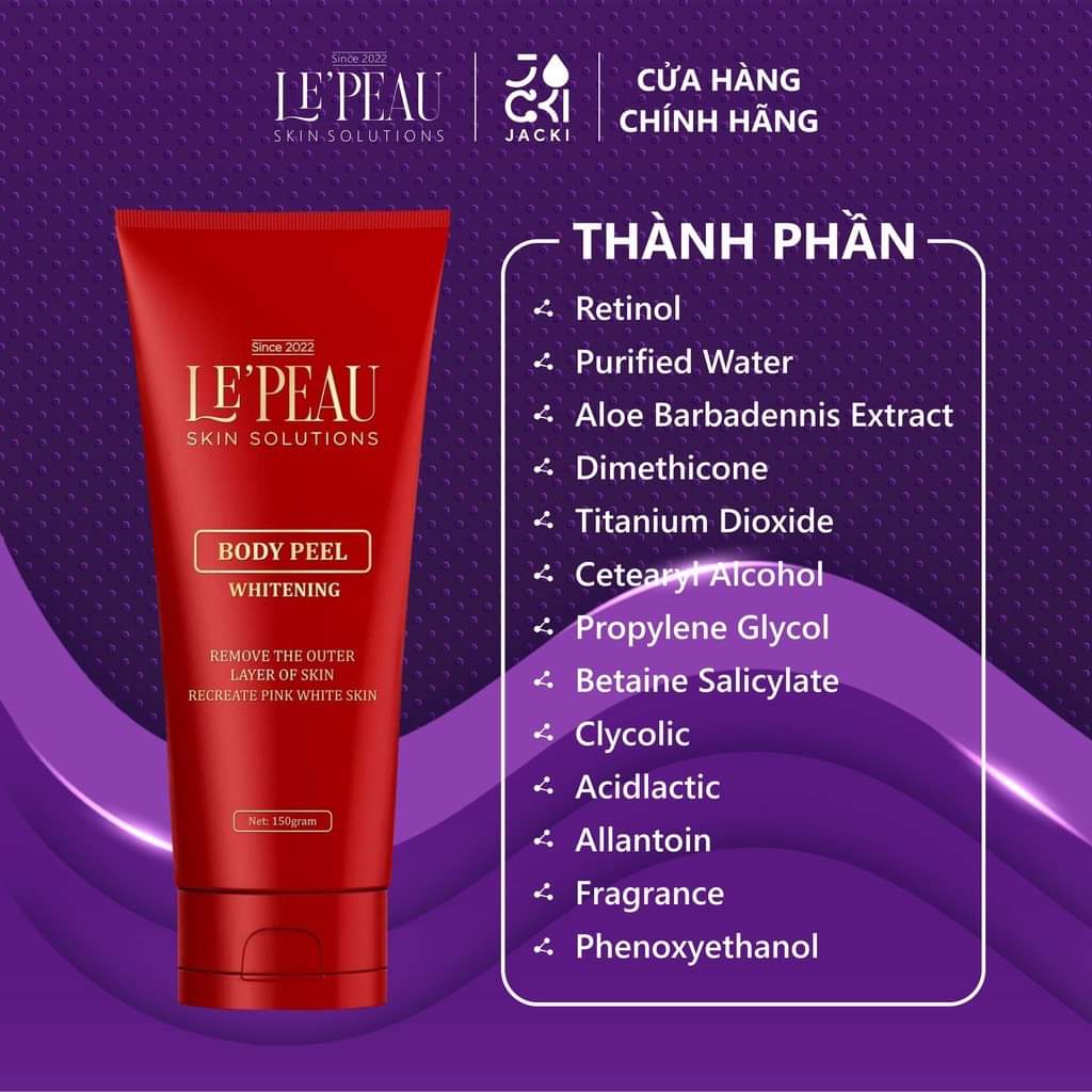 [Có Che SP] Peel Body Tái Tạo Da Toàn Thân, peel nách, thay da sinh học, ủ trắng, tắm trắng | BigBuy360 - bigbuy360.vn