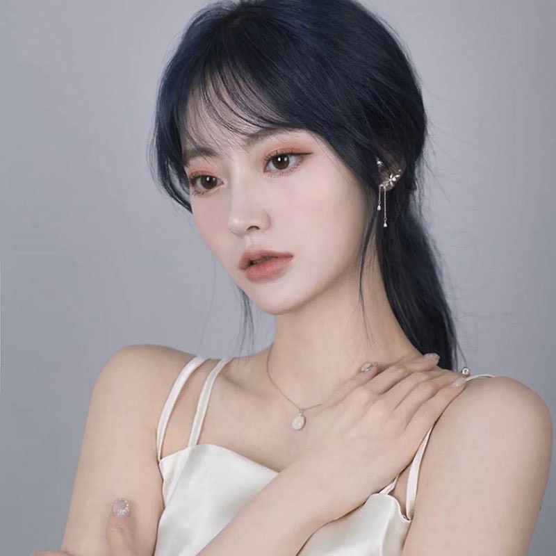 YM Concept Bông Tai Tua Rua Dáng Dài Đính Đá Nhân Tạo Phong Cách Hàn Quốc - PK0050