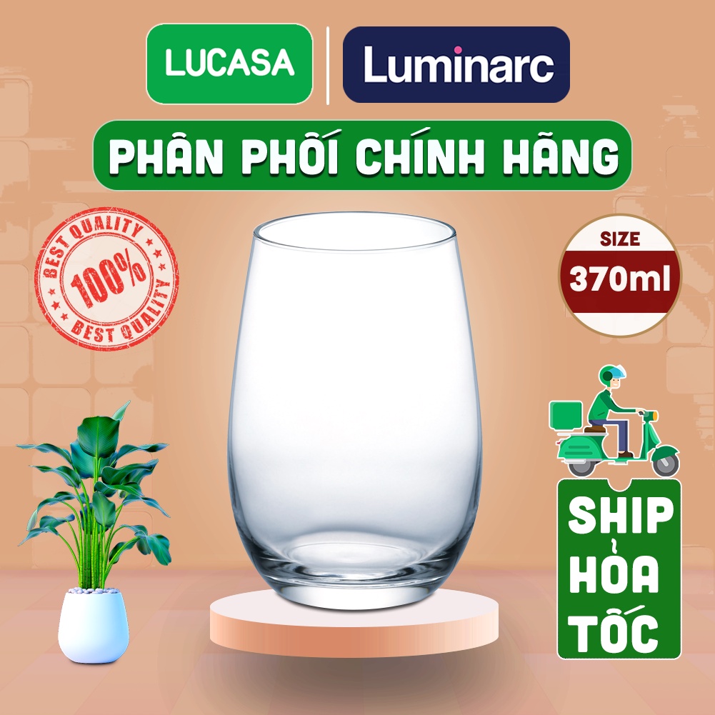 Ly Thủy Tinh Luminarc Maine 370ml - Loại Cao L2544 | Phân Phối Chính Hãng