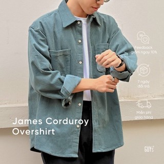 Áo Nhung Tăm Khoác Dài Tay James Corduroy Overshirt GUY's Closet - Áo Khoác Sơ Mi Chất Liệu Nhung Tăm Vintage Dày Dặn