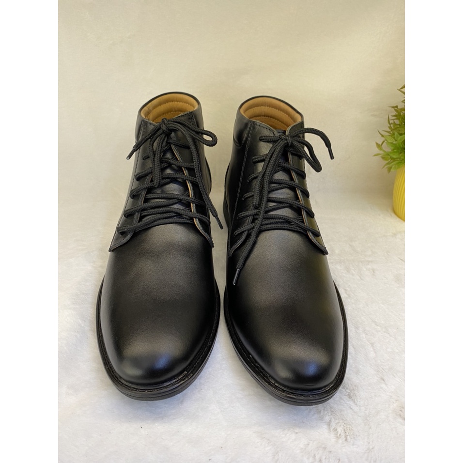 Giày boots nam Cheslsea Boot  Giày cổ lửng-B08 da bò thật Bảo hành sản phẩm 12 tháng Giày SAGO’S