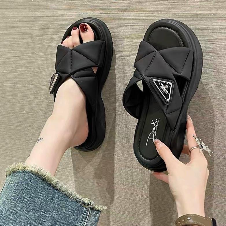 Dép nữ dép quai chéo thời trang PRa