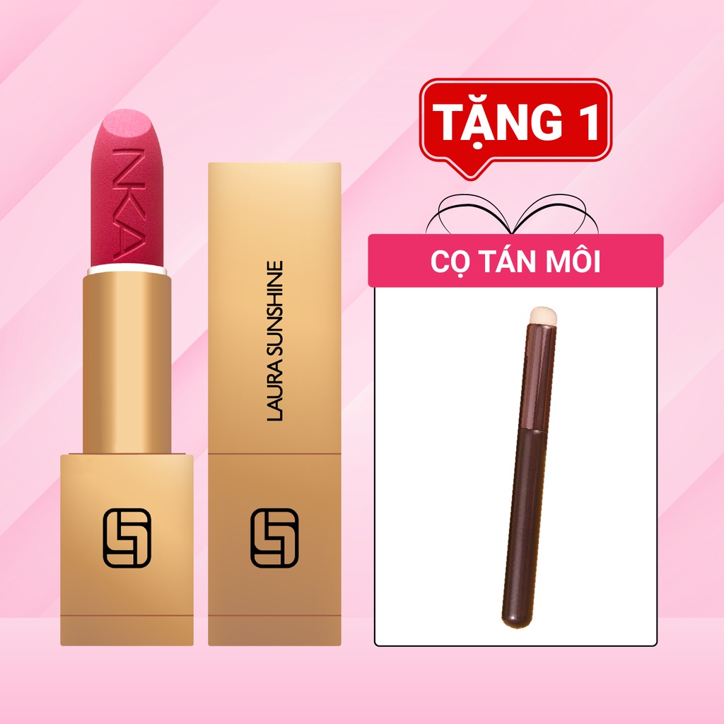 Son Laura Sunshine Golden Velvet Lipstick No.01 4g - Hồng Đào